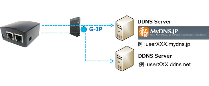 汎用DDNS及び独自DDNS構築も可能
